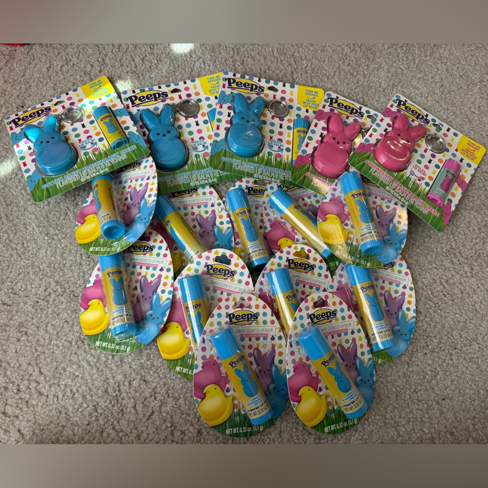 Lot of 16 Peeps Lip Balms NEW